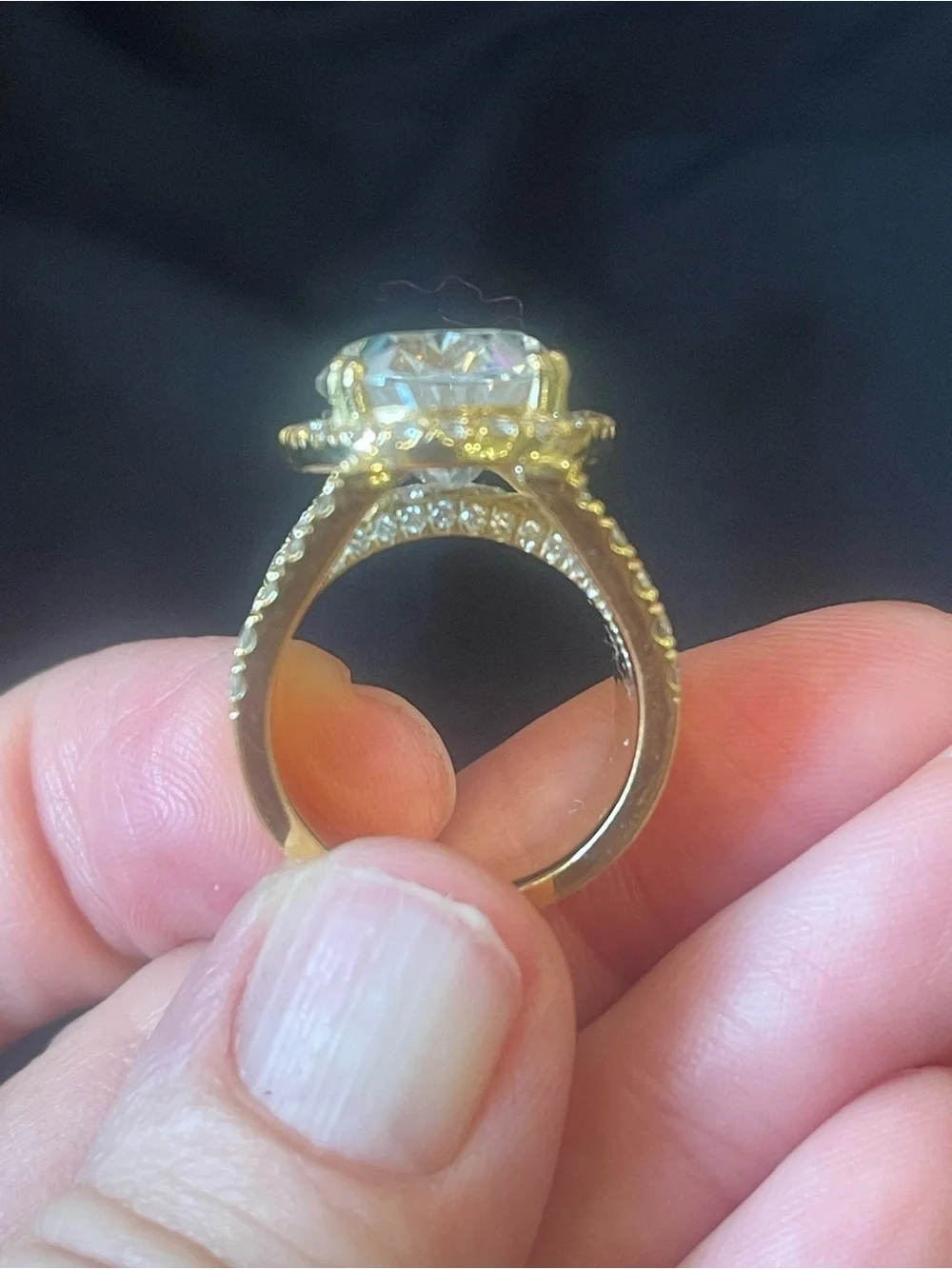 Custom 14k Gold Diamond Ring (Firm price)